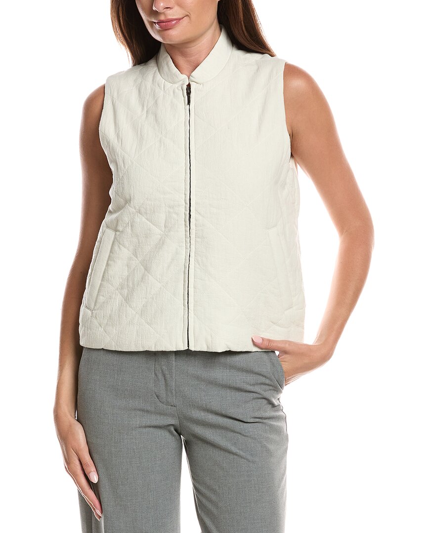 EILEEN FISHER Eileen Fisher Petite Stand Collar Vest