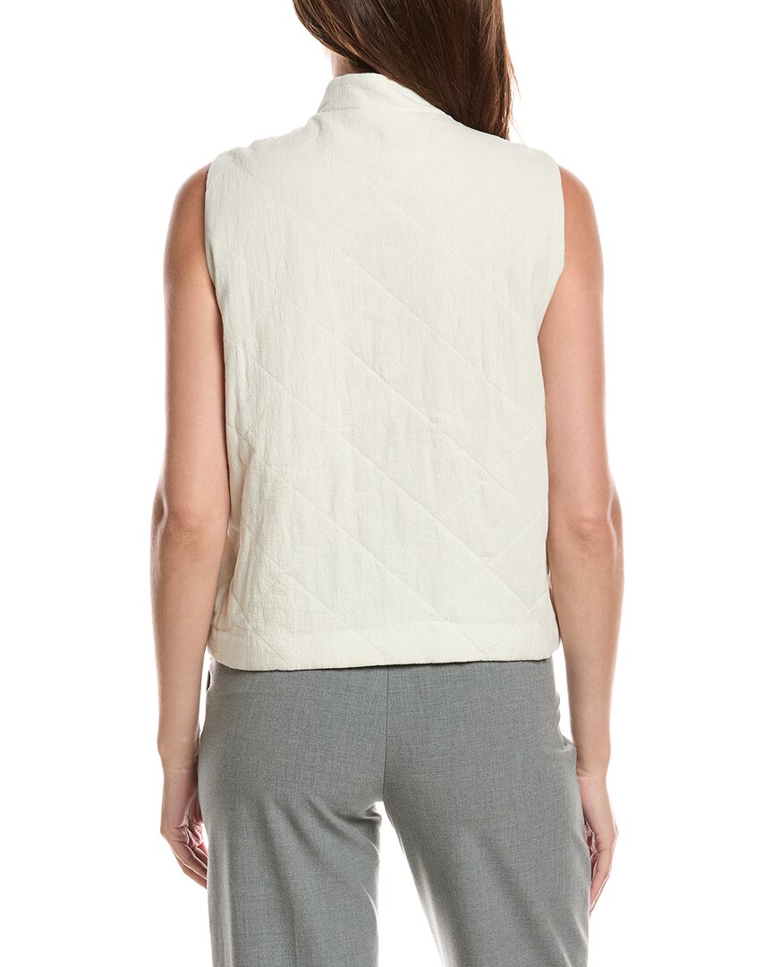 EILEEN FISHER Eileen Fisher Petite Stand Collar Vest