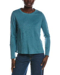 EILEEN FISHER Eileen Fisher Petite Crewneck Linen T-Shirt