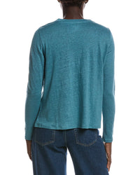EILEEN FISHER Eileen Fisher Petite Crewneck Linen T-Shirt