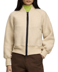 Canada Goose Sierra Fleece Black Label Wool-Blend Bomber Jacket