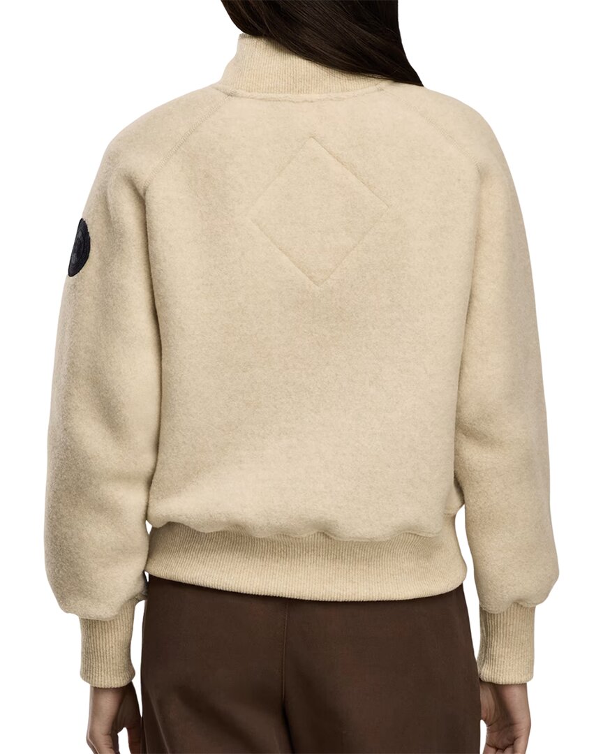 Canada Goose Sierra Fleece Black Label Wool-Blend Bomber Jacket