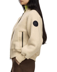 Canada Goose Sierra Fleece Black Label Wool-Blend Bomber Jacket