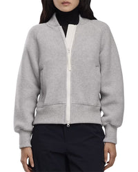 Canada Goose Sierra Fleece Black Label Wool-Blend Bomber Jacket