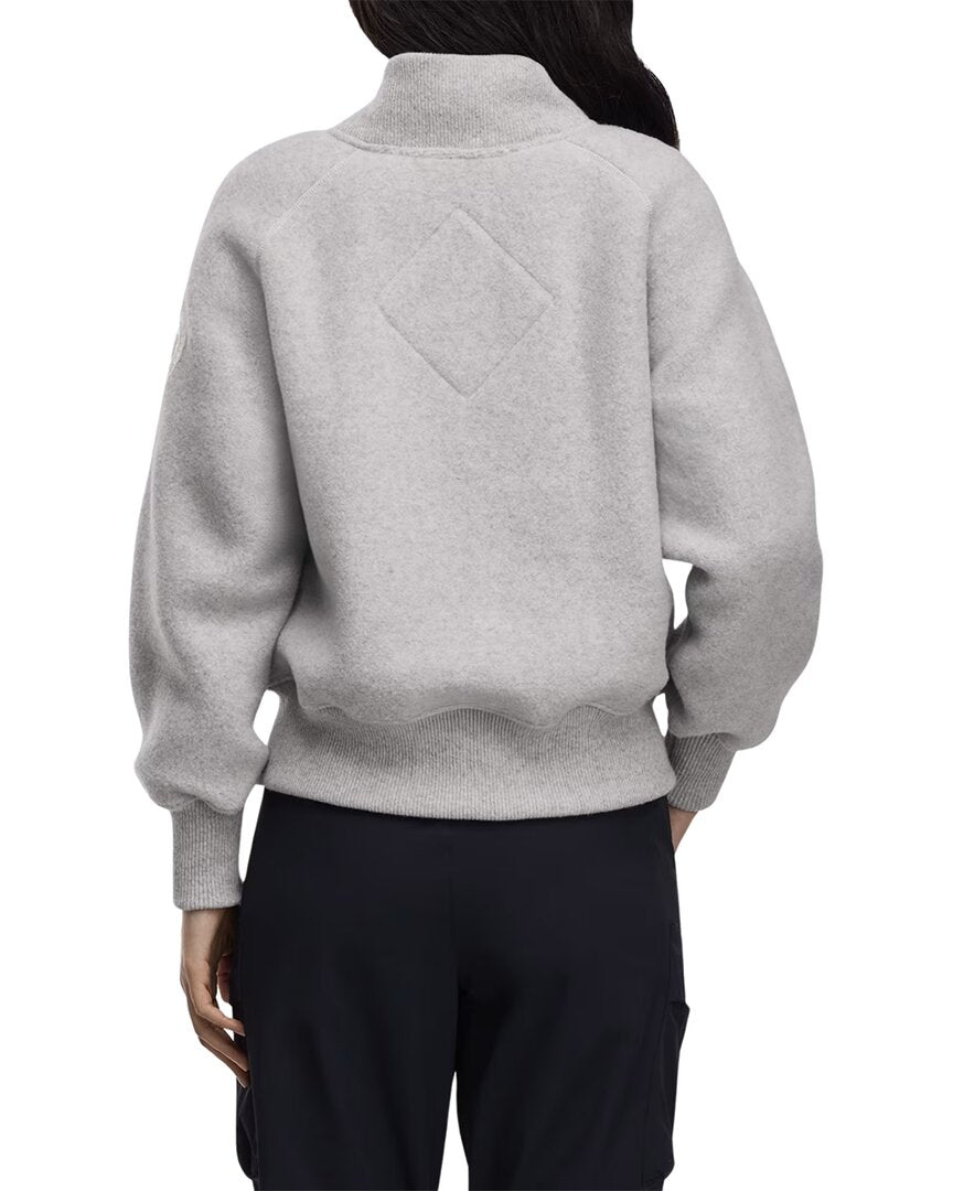 Canada Goose Sierra Fleece Black Label Wool-Blend Bomber Jacket