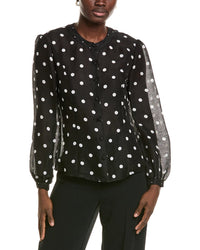 Marc Cain Marc Cain Linen & Silk-Blend Blouse