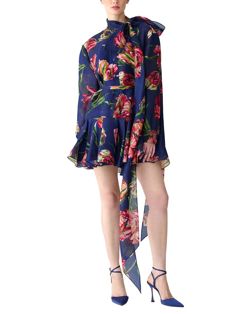 Carolina Herrera Silk Mini Dress
