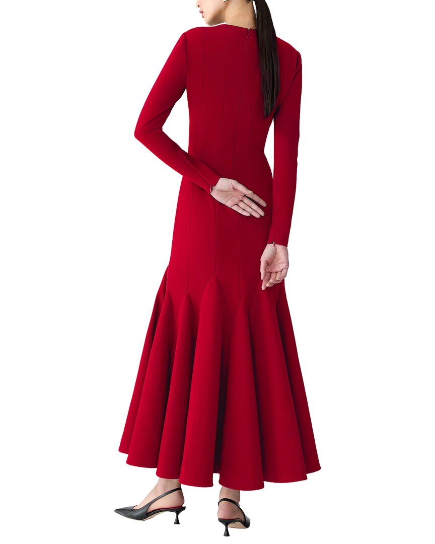 Carolina Herrera Crewneck Midi Dress