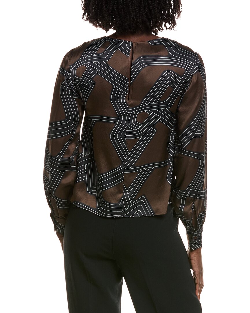 Officine Générale Officine Generale Georgie Silk Print Top