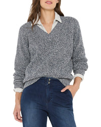 NIC & ZOE Nic+Zoe Shaker Stitch Sweater