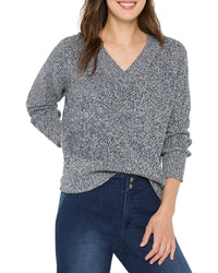 NIC & ZOE Nic+Zoe Shaker Stitch Sweater