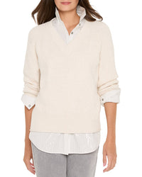 NIC & ZOE Nic+Zoe Shaker Stitch Sweater