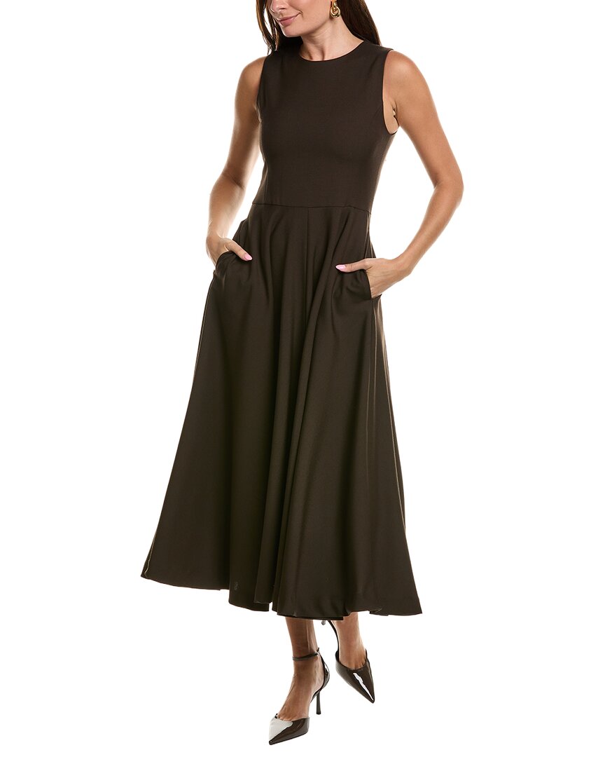Officine Generale Bertille Wool Midi Dress