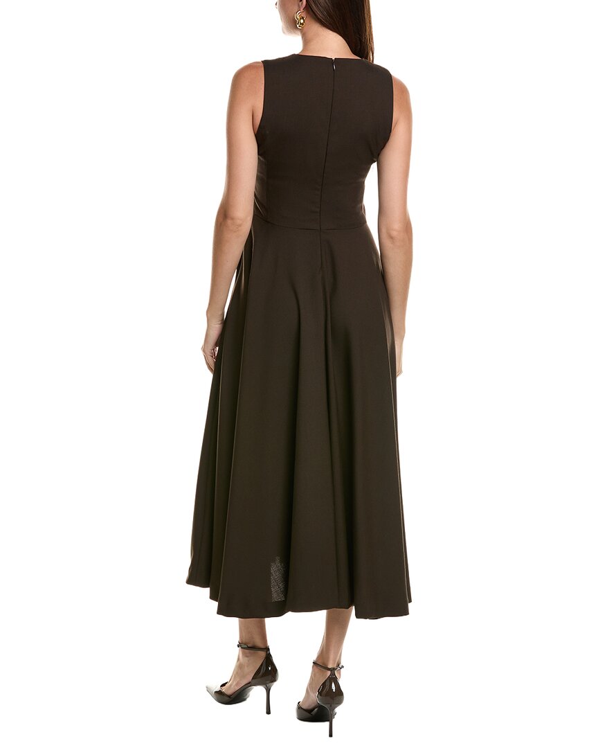 Officine Generale Bertille Wool Midi Dress