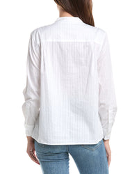 Officine Générale Officine Generale Lauranne Satin Stripe Shirt