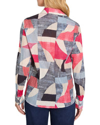 NIC & ZOE Nic & Zoe Plus Set Sail Crinkle Shirt