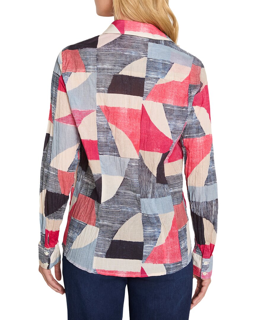 NIC & ZOE Nic & Zoe Plus Set Sail Crinkle Shirt