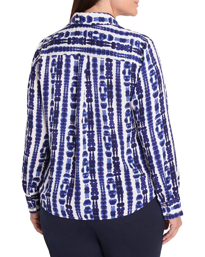 NIC & ZOE Nic & Zoe Plus Shibori Stripe Top