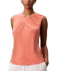 Calvin Klein Crepe Jersey Top