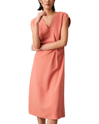 Calvin Klein Textured Soft Twist Midi Dress