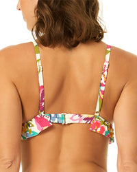 CeCe Cece Triangle Ruffle Top