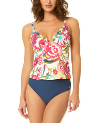 CeCe Cece Ruffle V-Wire Tankini