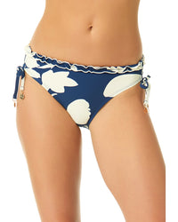 CeCe Cece Contrast Ruffle Side Tie Hipster