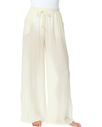 CeCe Cece Linen-Blend Side Slit Pant
