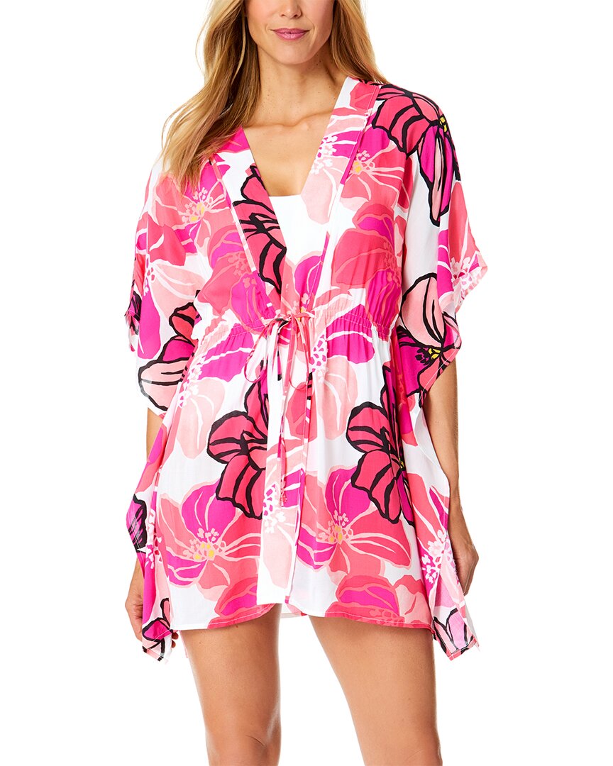 Anne Cole Anne Cole Tie Front Kaftan Cover-Up