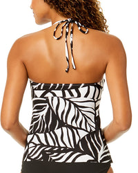 Anne Cole Anne Cole Drape Front Tie Back Neck Tankini