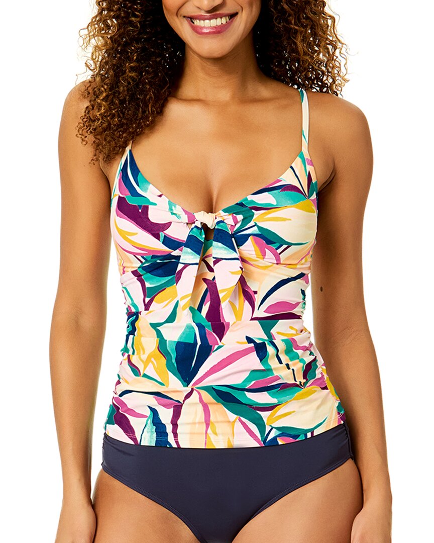 Anne Cole Anne Cole Bunny Tie Keyhole Front Tankini