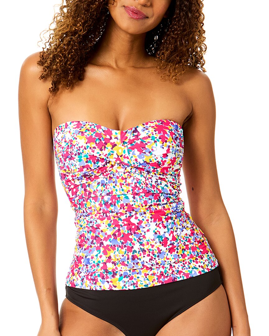 Anne Cole Twist Front Strapless Tankini
