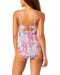 Anne Cole Anne Cole Drape Front Underwire One-Piece