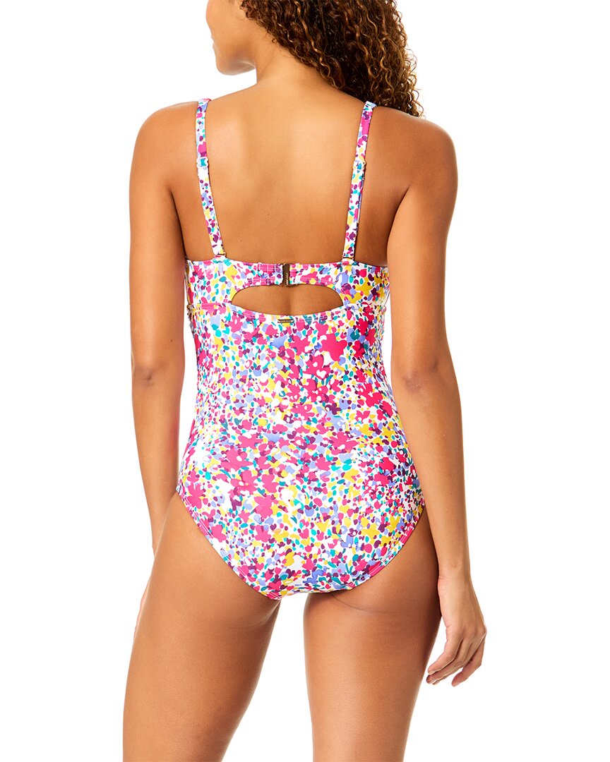 Anne Cole Anne Cole Drape Front Underwire One-Piece
