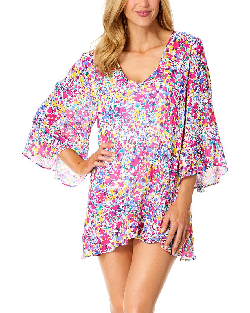 Anne Cole Anne Cole Bell Sleeve Flounce Tunic