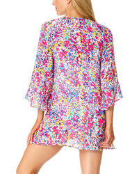 Anne Cole Anne Cole Bell Sleeve Flounce Tunic