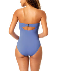 Anne Cole Anne Cole Scallop Neck Bandeau One-Piece