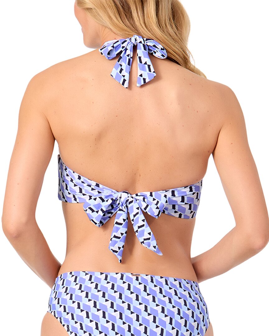 Anne Cole Tie Back Twist Front Halter Top