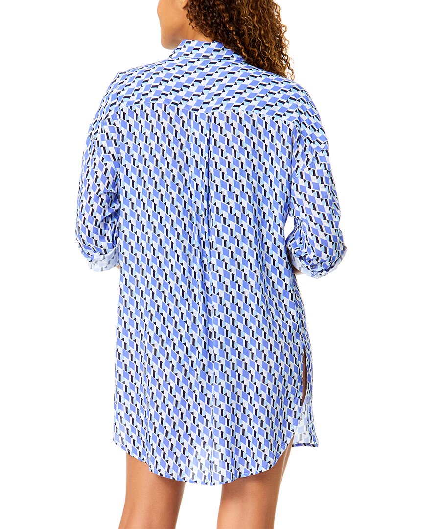 Anne Cole Anne Cole Mid Length Shirttail Button Down
