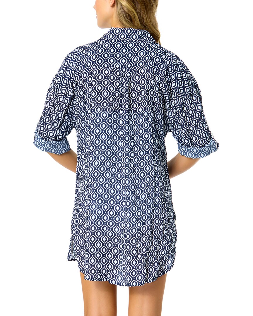 Anne Cole Anne Cole Mid Length Shirttail Button Down