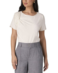 WIT & WISDOM Wit & Wisdom Twist Front Knit Top