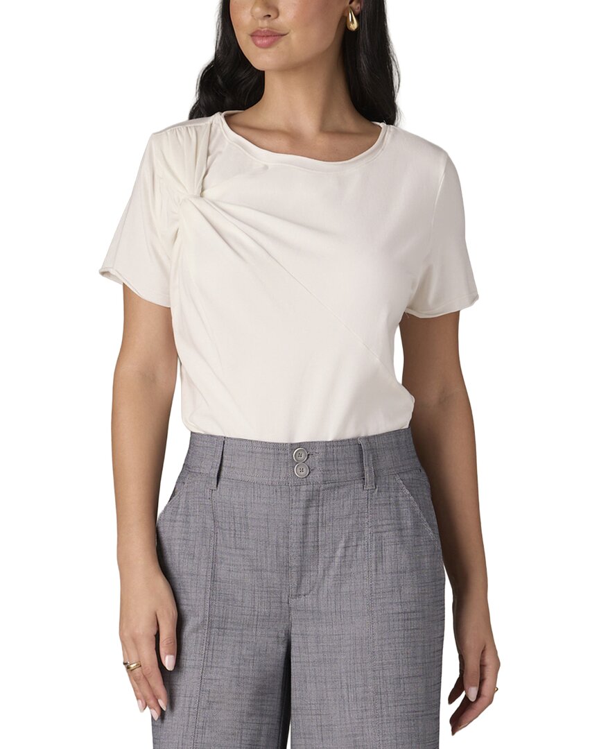 WIT & WISDOM Wit & Wisdom Twist Front Knit Top