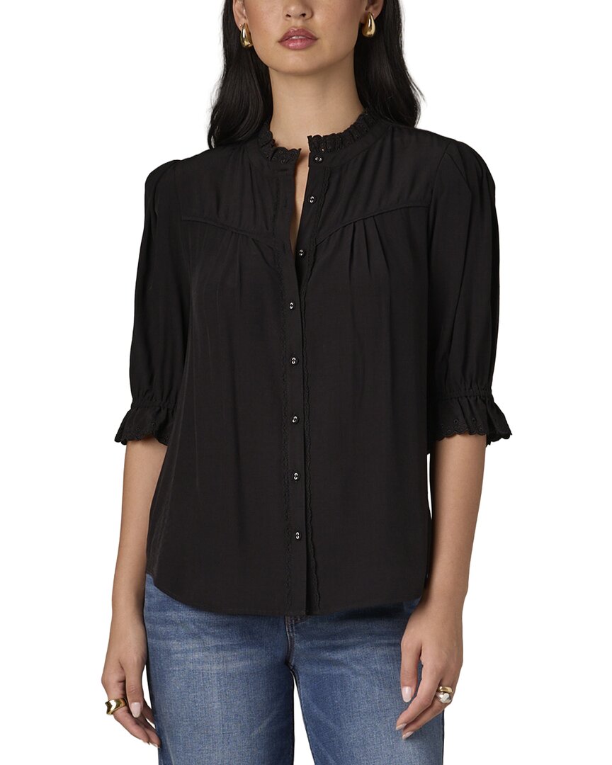 WIT & WISDOM Wit & Wisdom Eyelet Woven Top