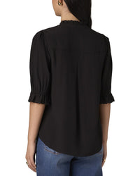 WIT & WISDOM Wit & Wisdom Eyelet Woven Top