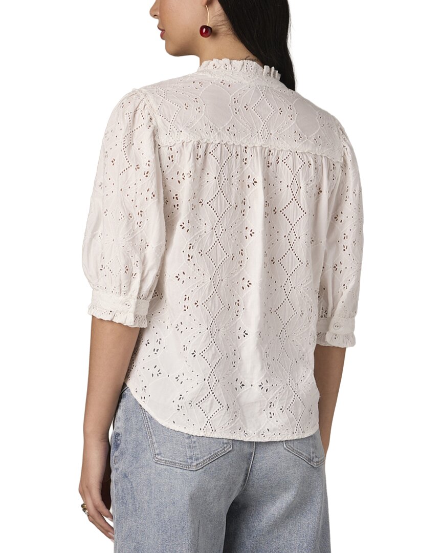 WIT & WISDOM Wit & Wisdom Ruffle Woven Top