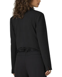 WIT & WISDOM Wit & Wisdom Crop Single Button Blazer