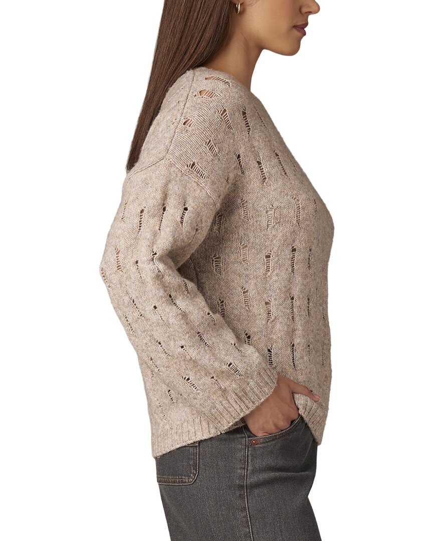 WIT & WISDOM Wit & Wisdom Open Work Sweater