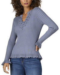 WIT & WISDOM Wit & Wisdom Soutache Knit Top
