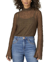 WIT & WISDOM Wit & Wisdom Bell Sleeve Knit Top
