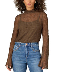 WIT & WISDOM Wit & Wisdom Bell Sleeve Knit Top